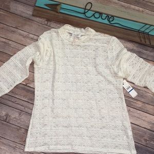 Laundry by Shelli Segal Lace Top NWT Festival